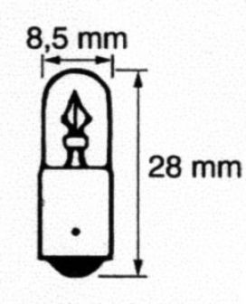 Bombilla piloto 12V/4W - 402642.001 - Iluminante