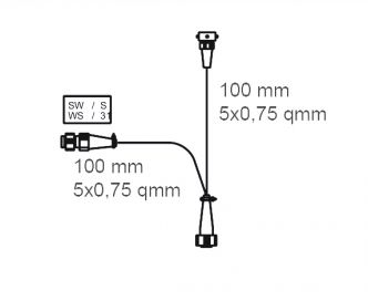 Lámpara de 3 cámaras - Adaptador al cable estándar bayoneta de 5 polos - 404572.001 - Accesorios y r