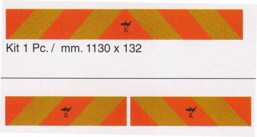 Placa señalizaciones trasera remolque - 404952.001 - Marca de seguridad