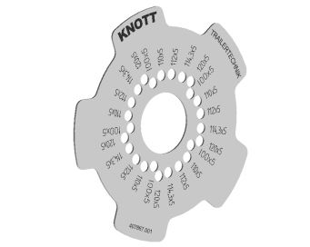 Plantilla de círculos de agujeros para círculos de agujeros  - 407887.001 - Accesorios para ruedas/n