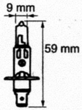 Lámpara halógena 12V/55W-H1 - 408181.001 - Iluminante