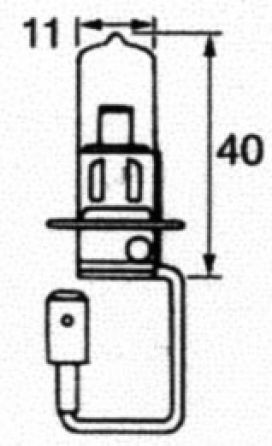 Lámpara halógena 12V/55W-H3 - 408182.001 - Iluminante