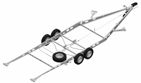 Soporte de rueda de repuesto para caravana (versión B)