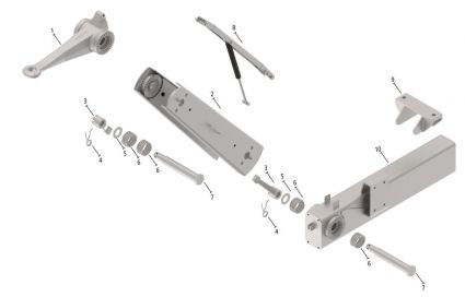 KHV50 - Dibujo explosivo barra de remolque