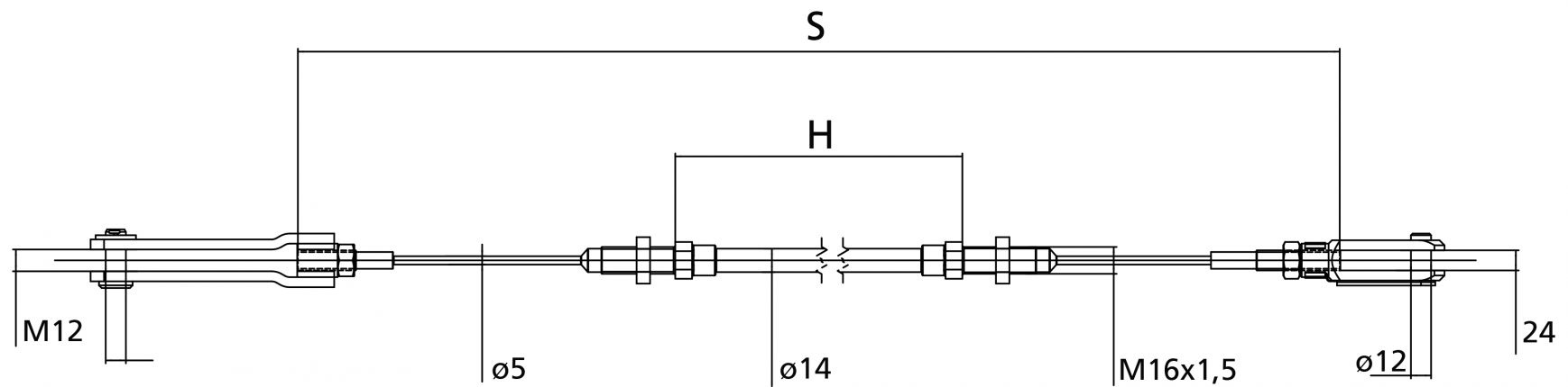 Cable de tracción (1460/2000) - 33586.07 - Cables
