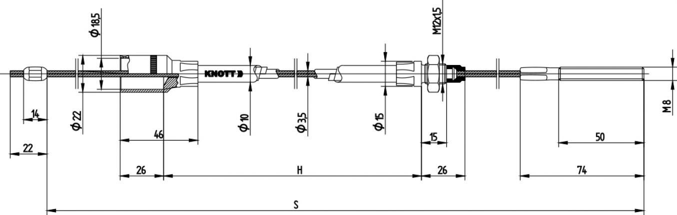 Cable de tracción (1130/1340) - 33921-1.13 - Cables