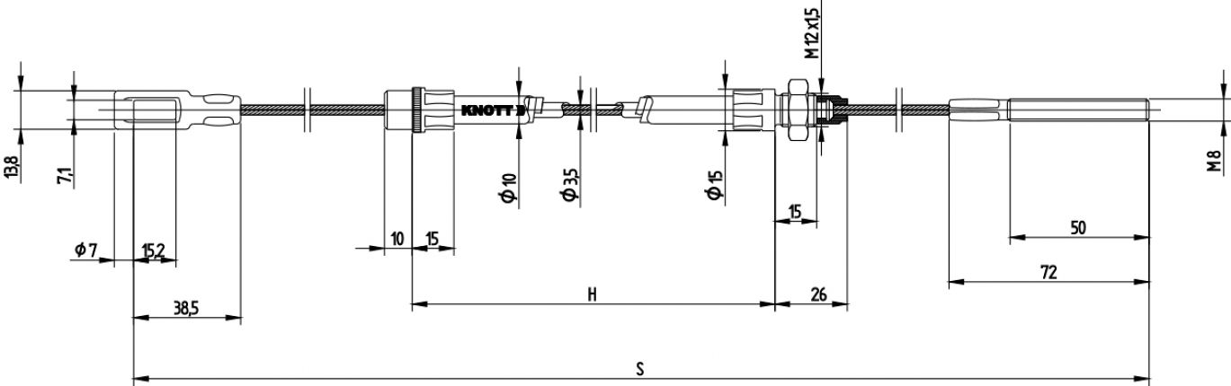 Cable de tracción (900/1175) - 35006.13 - Cables