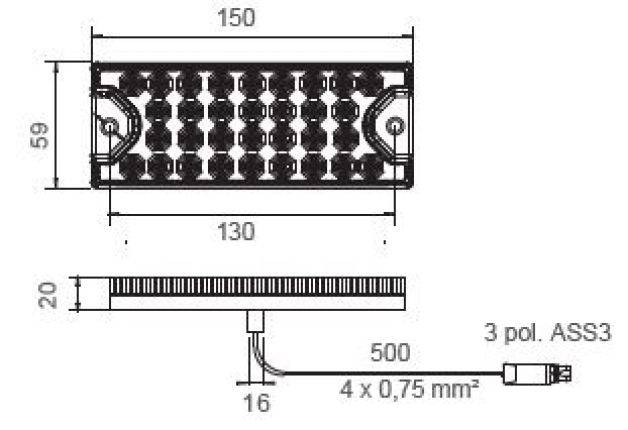 MiniLed 2 12V/24V - 412996.001 - Luces traseras