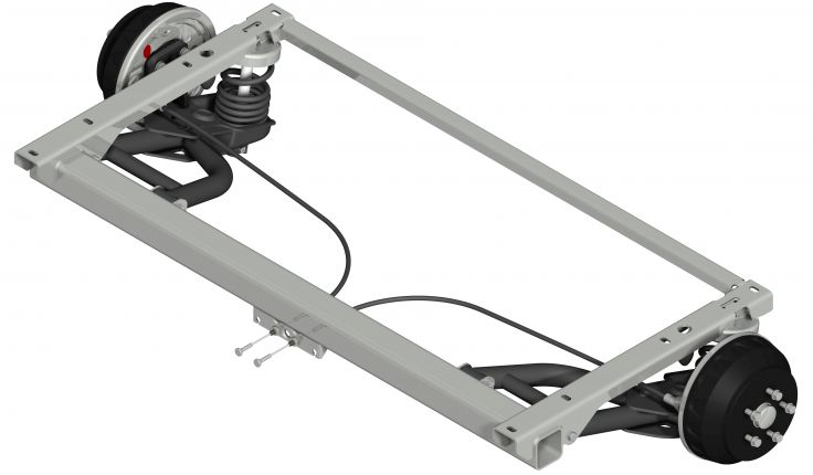 Eje "frenado" - 6AB612.007 - Ejes con freno